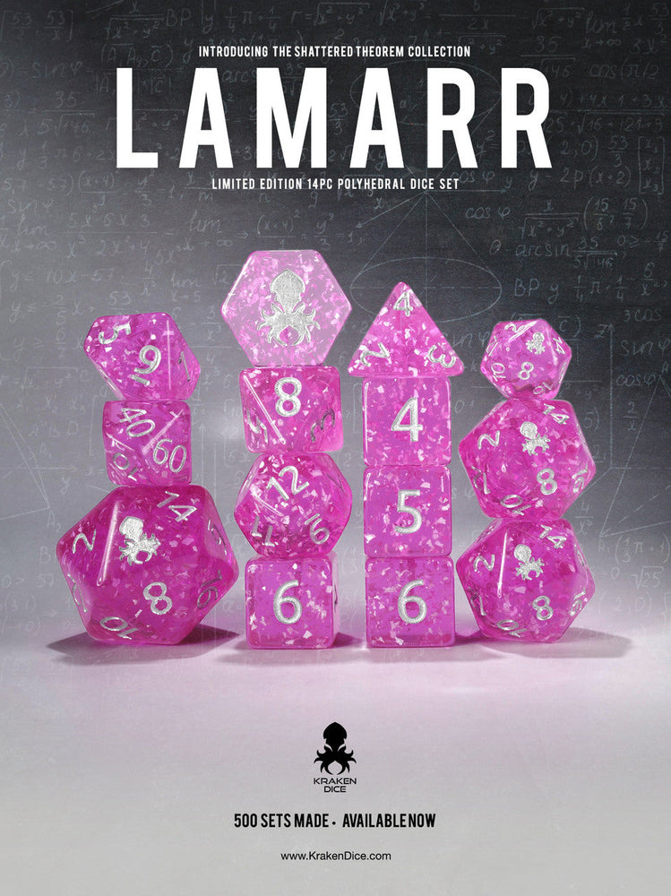 Kraken Dice -Shattered Theorem 14 pc Limited Edition Polyhedral Dice Set (ONLINE ORDER ONLY)