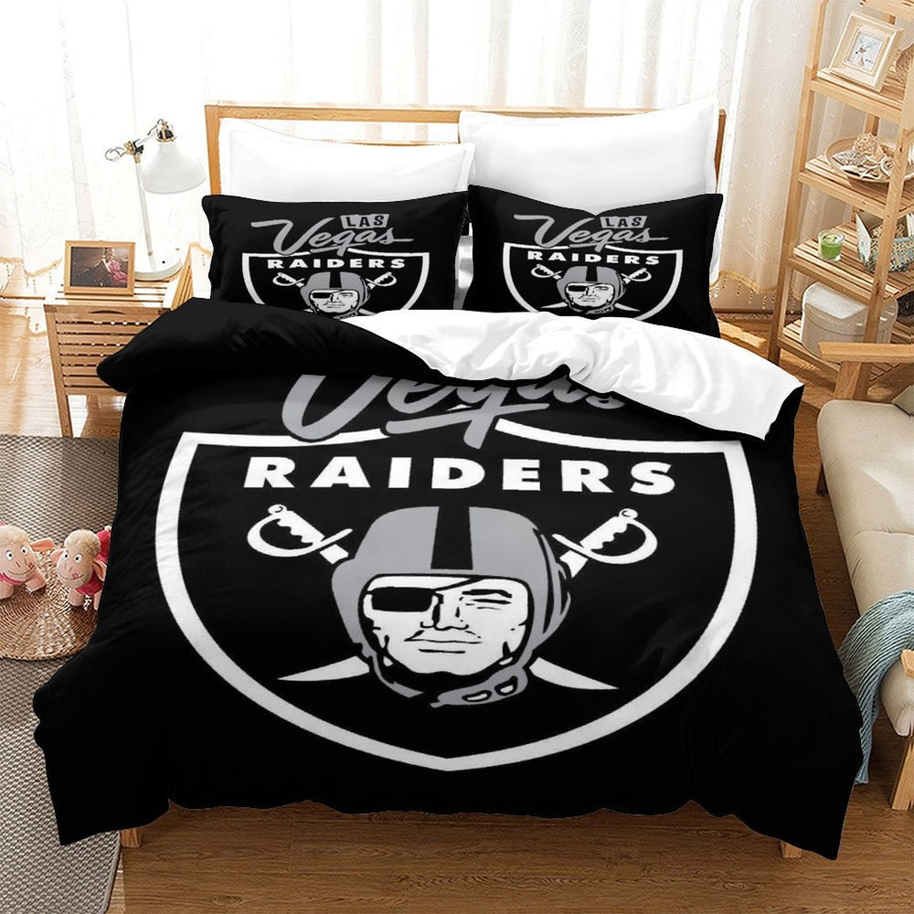 Las Vegas Raiders Bedding Set Duvet Cover Without Filler (Online Order Only)