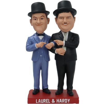 Laurel & Hardy Dual Bobblehead (Presale) (ONLINE ORDER ONLY)