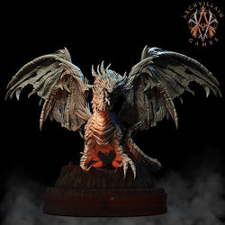 3D Printed Archvillain Games - Lava Dragon 28mm 32mm D&D (Online Only)