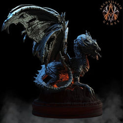 3D Printed Archvillain Games - Lava Dragon 28mm 32mm D&D (Online Only)