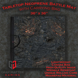 Lava Flows - Neoprene Battle Mat with Bag (ONLINE ORDER ONLY)