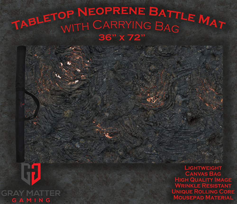 Lava Flows - Neoprene Battle Mat with Bag (ONLINE ORDER ONLY)