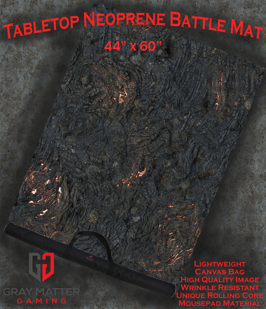 Lava Flows - Neoprene Battle Mat with Bag (ONLINE ORDER ONLY)