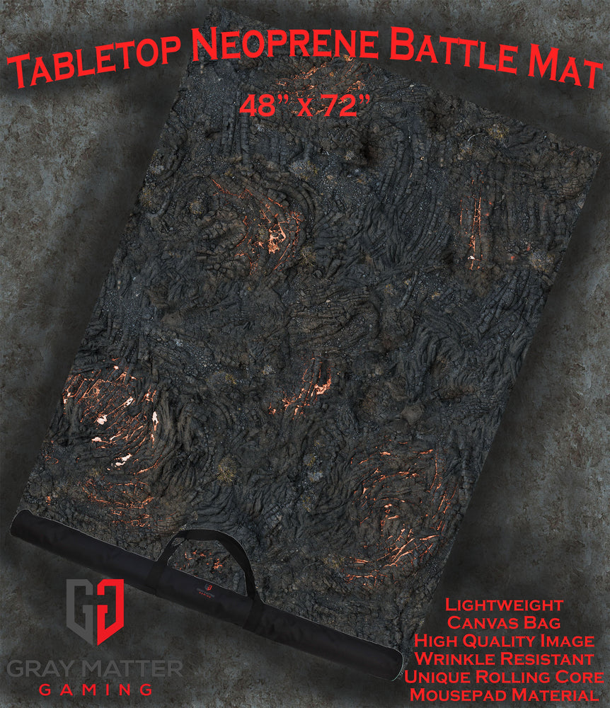 Lava Flows - Neoprene Battle Mat with Bag (ONLINE ORDER ONLY)
