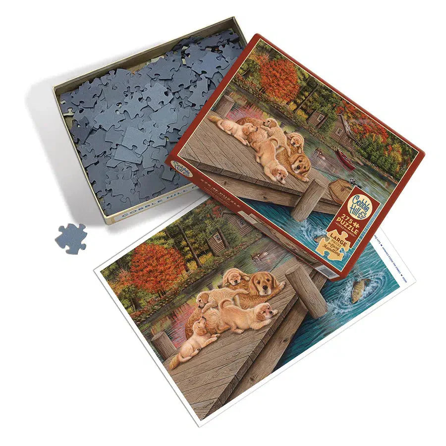 Lazy Day on the Dock 275 Large Piece Jigsaw Puzzle Cobble Hill (ONLINE ORDER ONLY)