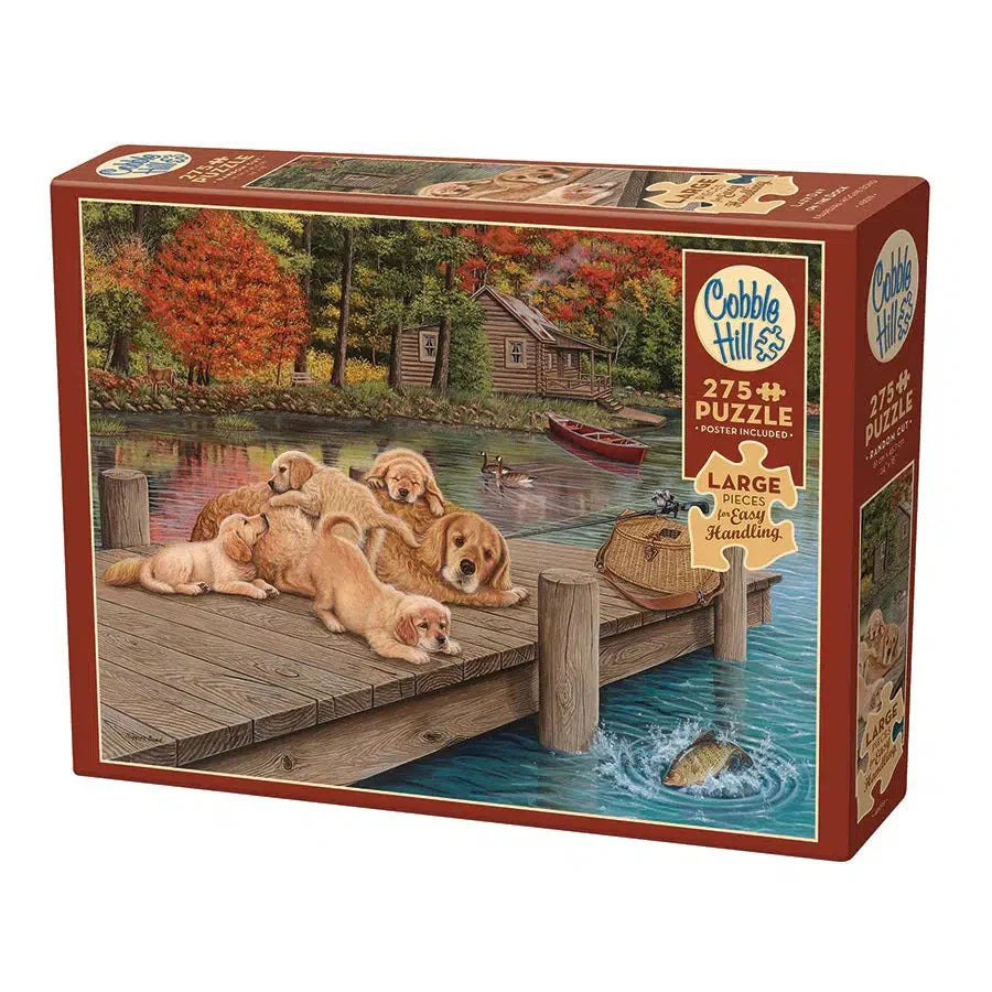 Lazy Day on the Dock 275 Large Piece Jigsaw Puzzle Cobble Hill (ONLINE ORDER ONLY)