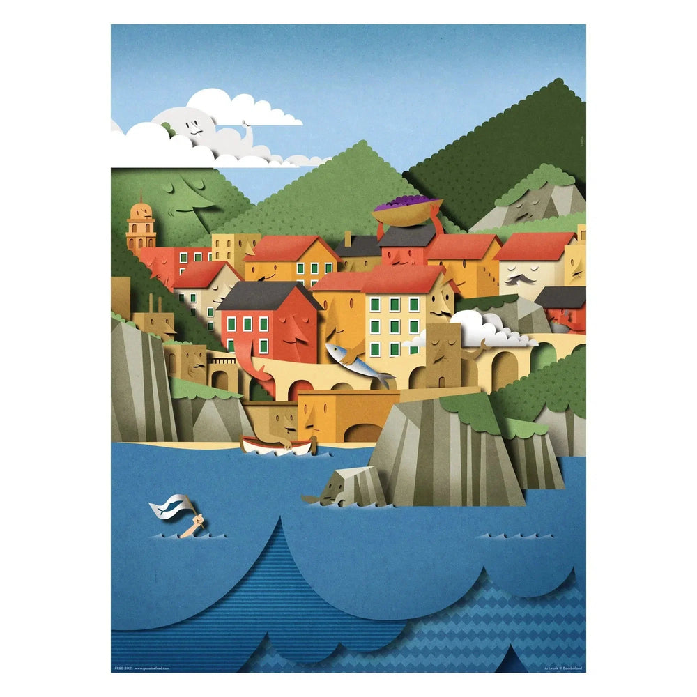 Le Cinque Terre 500 Piece Jigsaw Puzzle Fred (ONLINE ORDER ONLY)