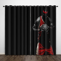 LeBron James LBJ Curtains Pattern Blackout Window Drapes (Online Order Only)