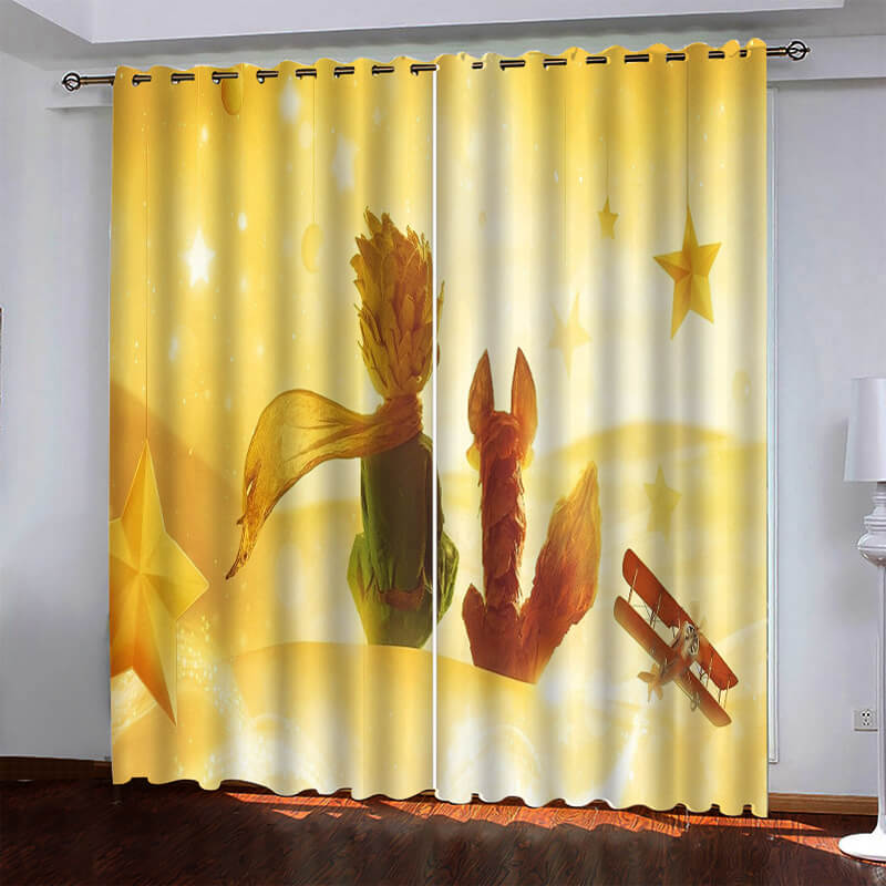 Le Petit Prince Pattern Curtains Blackout Window Drapes (Online Order Only)