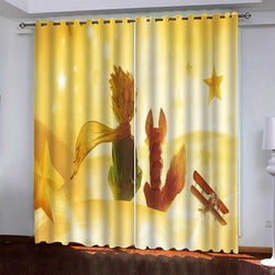 Le Petit Prince Pattern Curtains Blackout Window Drapes (Online Order Only)