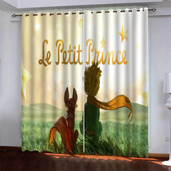 Le Petit Prince Pattern Curtains Blackout Window Drapes (Online Order Only)
