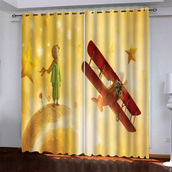 Le Petit Prince Pattern Curtains Blackout Window Drapes (Online Order Only)
