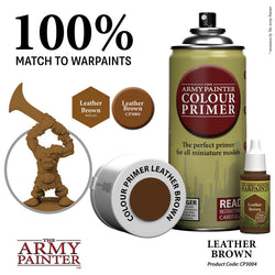 Army Painter Colour Primer: Leather Brown (ONLINE ORDER ONLY)