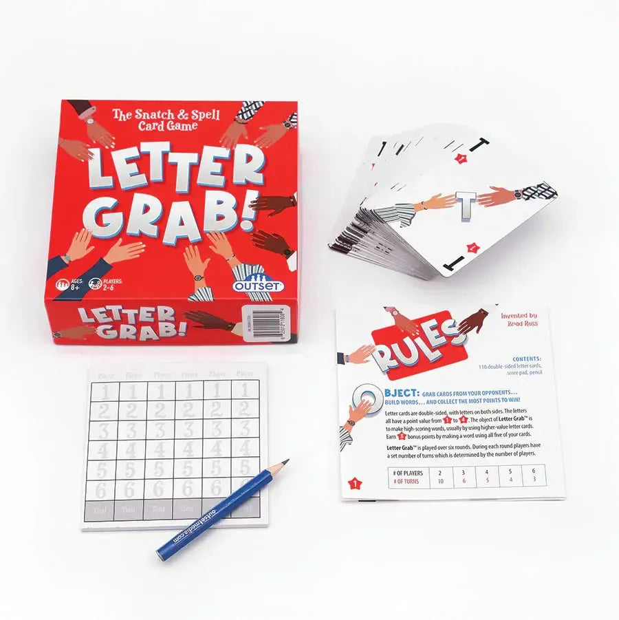 Letter Grab! - The Snatch & Spell Card Game - Outset (ONLINE ORDER ONLY)