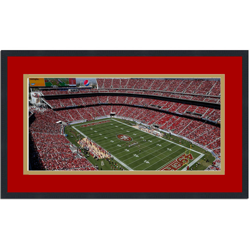 Framed Levi's Stadium San Francisco 49'ers 16x24 Football Photo Professionally Matted (ONLINE ORDER ONLY)
