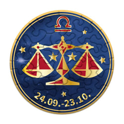 Libra Zodiac 33 Piece Mini Matchbox Jigsaw Puzzle Curiosi (ONLINE ORDER ONLY)