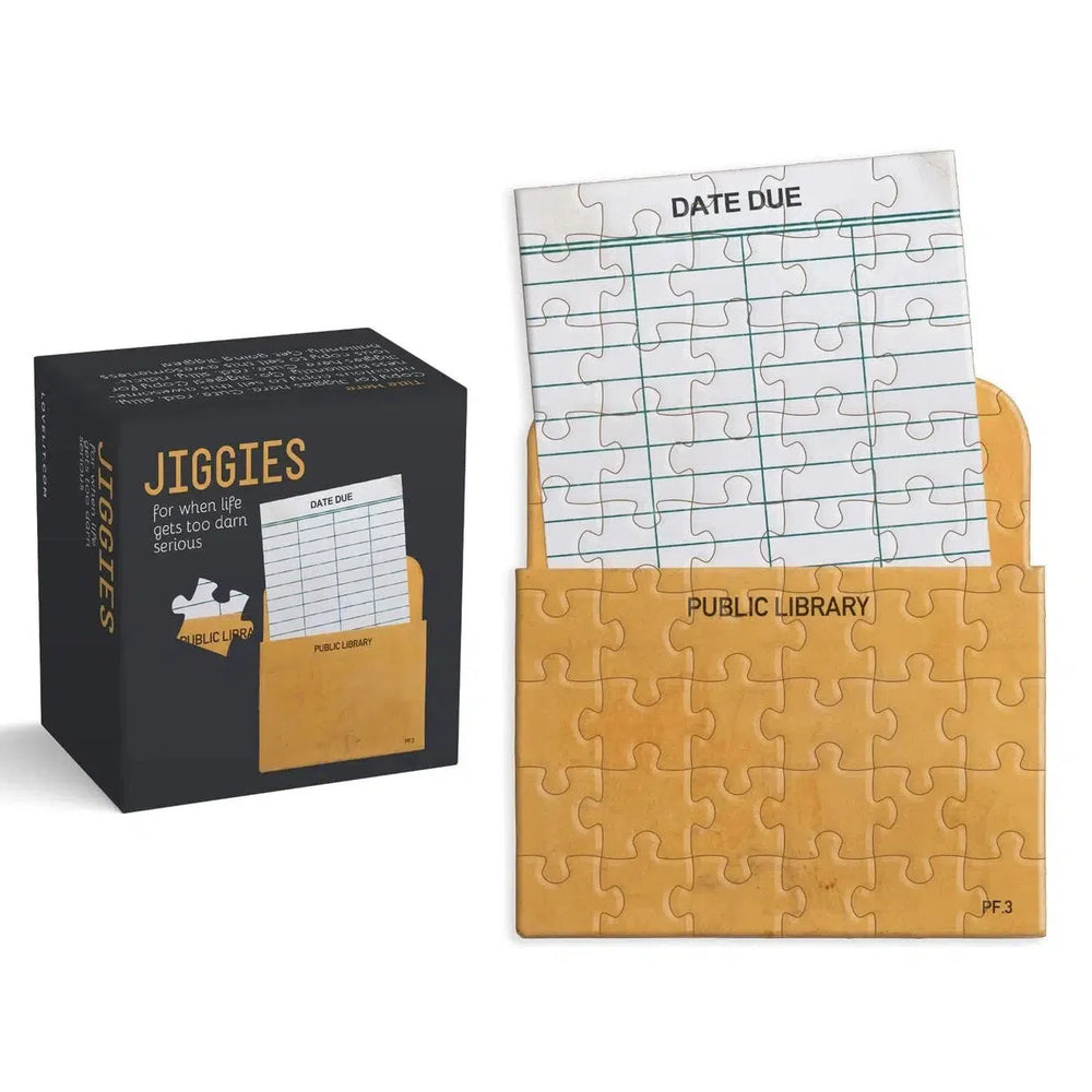 Library Card 85 Piece Mini Jigsaw Puzzle Gibbs Smith (ONLINE ORDER ONLY)