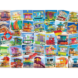 Lifeguard Towers 1000 Piece Jigsaw Puzzle Eurographics (ONLINE ORDER ONLY)