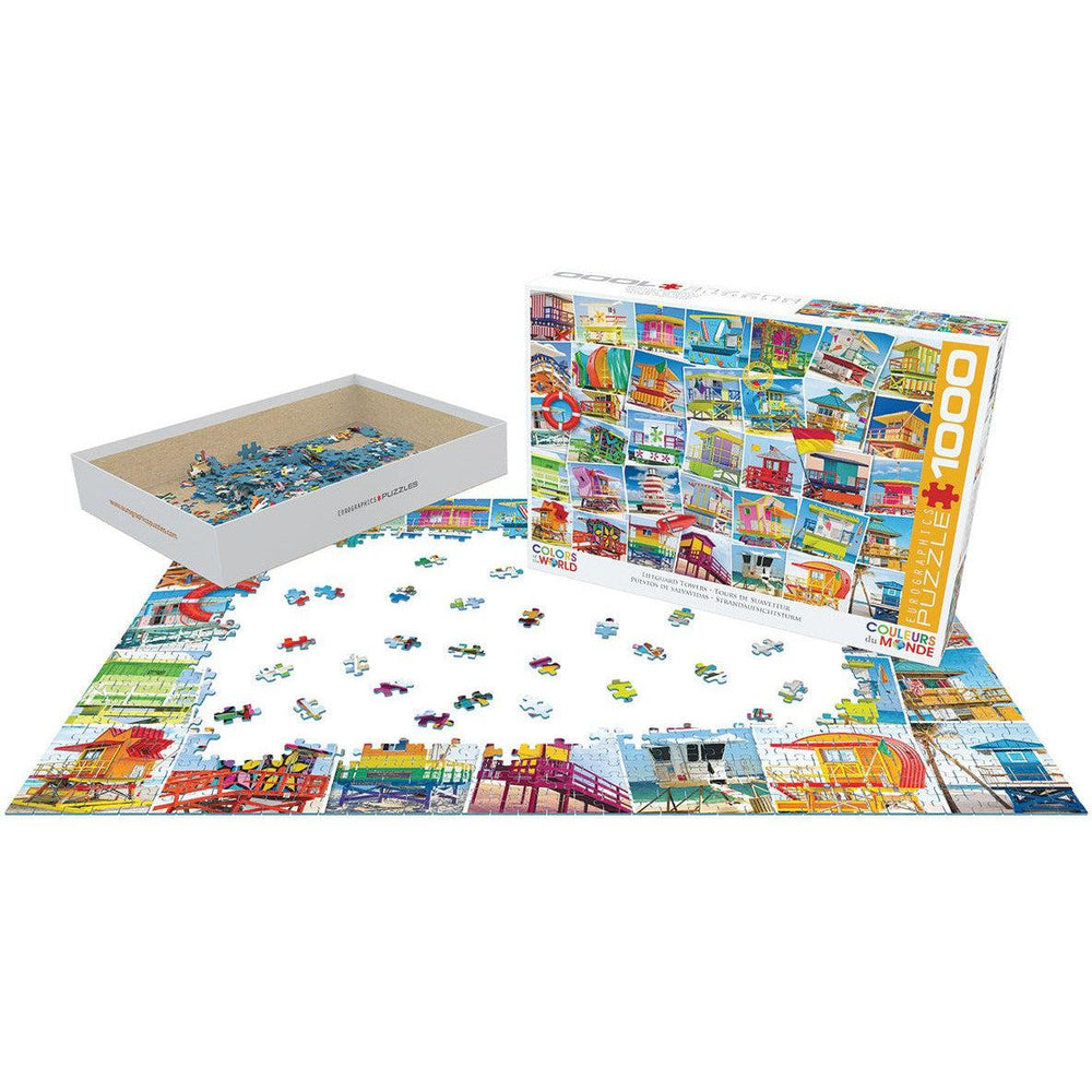 Lifeguard Towers 1000 Piece Jigsaw Puzzle Eurographics (ONLINE ORDER ONLY)