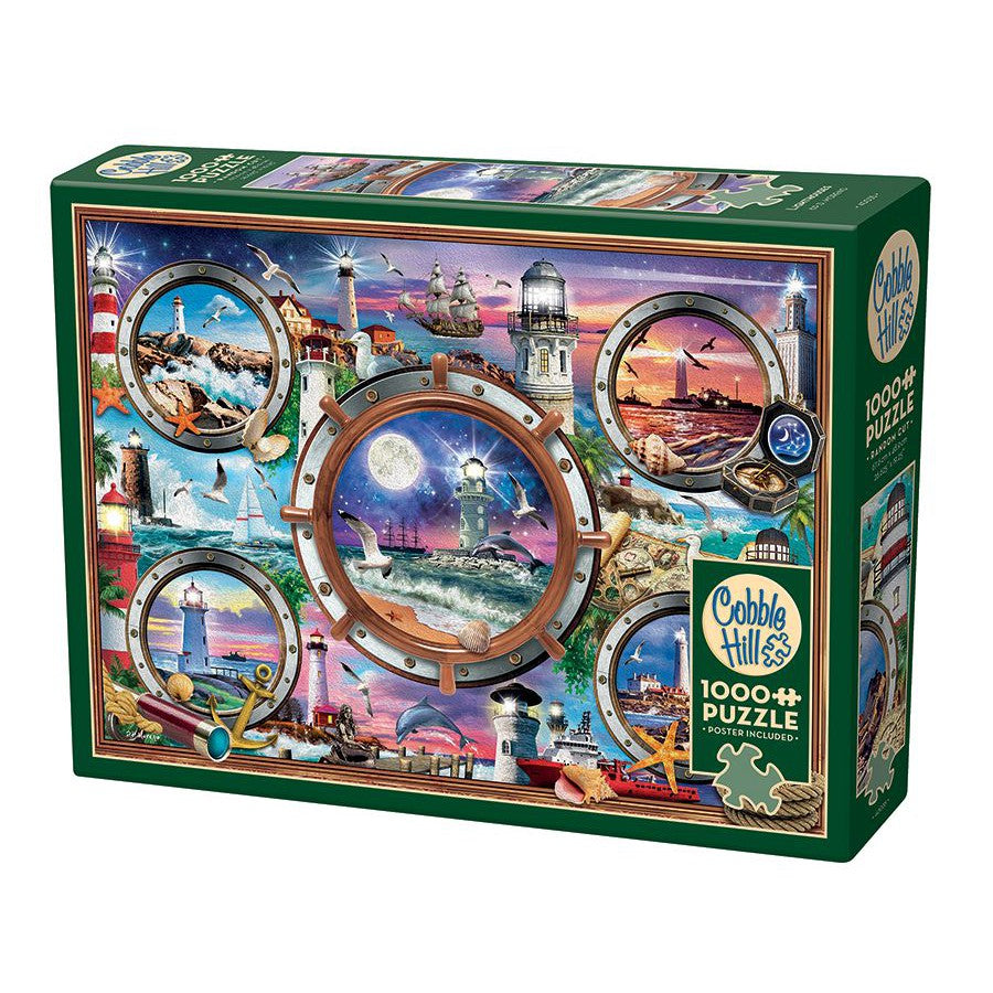 Lighthouses 1000 Piece Jigsaw Puzzle Cobble Hill (ONLINE ORDER ONLY)