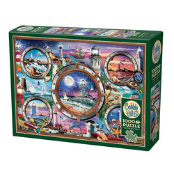 Lighthouses 1000 Piece Jigsaw Puzzle Cobble Hill (ONLINE ORDER ONLY)
