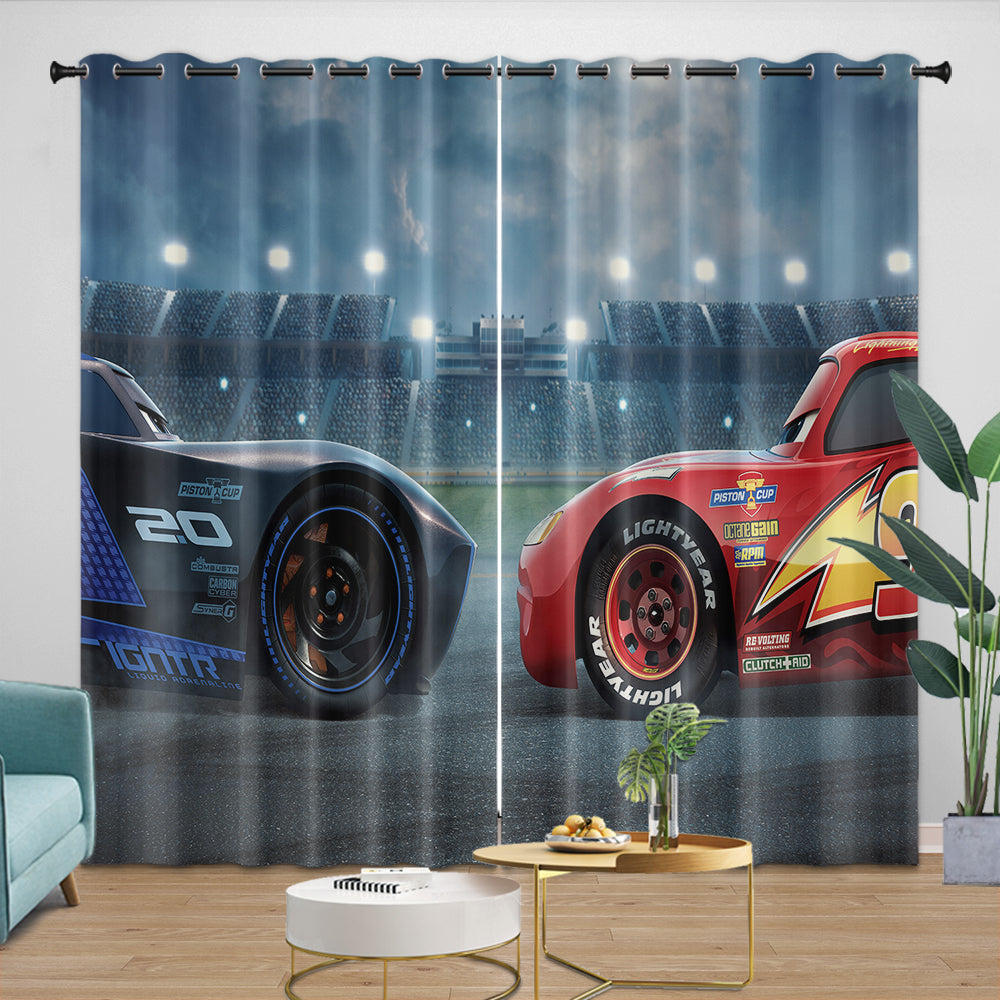 Lightning McQueen Curtains Blackout Window Drapes (ONLINE ORDER ONLY)
