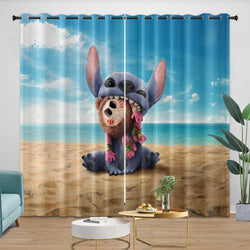 Lilo & Stitch 2025 Curtains Pattern Blackout Window Drapes Room Decoration (Online Order Only)