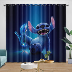 Lilo & Stitch 2025 Curtains Pattern Blackout Window Drapes Room Decoration (Online Order Only)