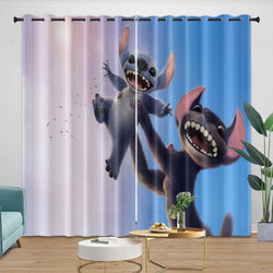 Lilo & Stitch 2025 Curtains Pattern Blackout Window Drapes Room Decoration (Online Order Only)