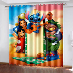 Lilo & Stitch 2 Curtains Blackout Window Drapes (Online Order Only)