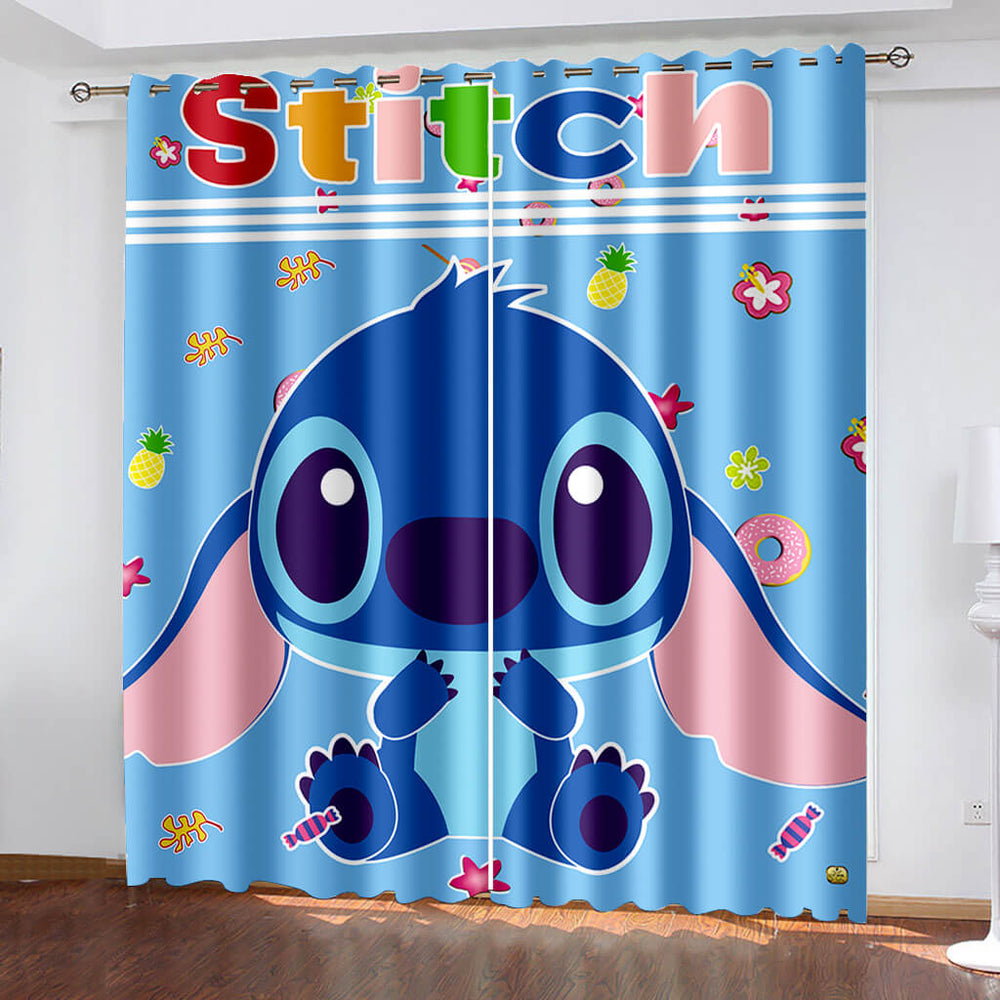Lilo & Stitch Curtains Blackout Window Drapes (Online Order Only)