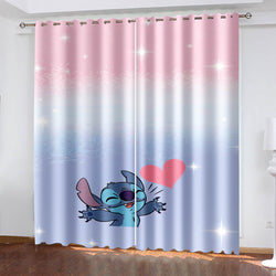 Lilo & Stitch Curtains Blackout Window Drapes (Online Order Only)