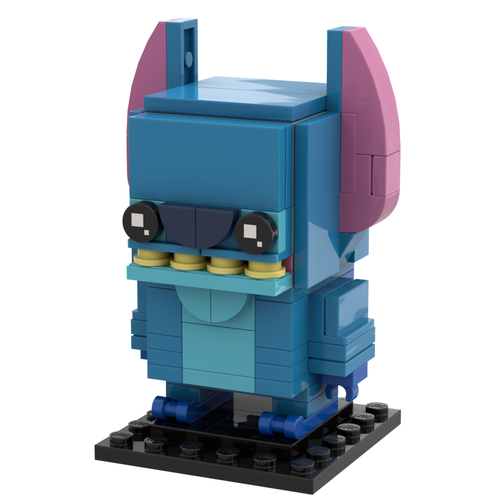 Stitchy B3 Customs BrickyHead Figure Set made w/ LEGO bricks (Online Order Only)