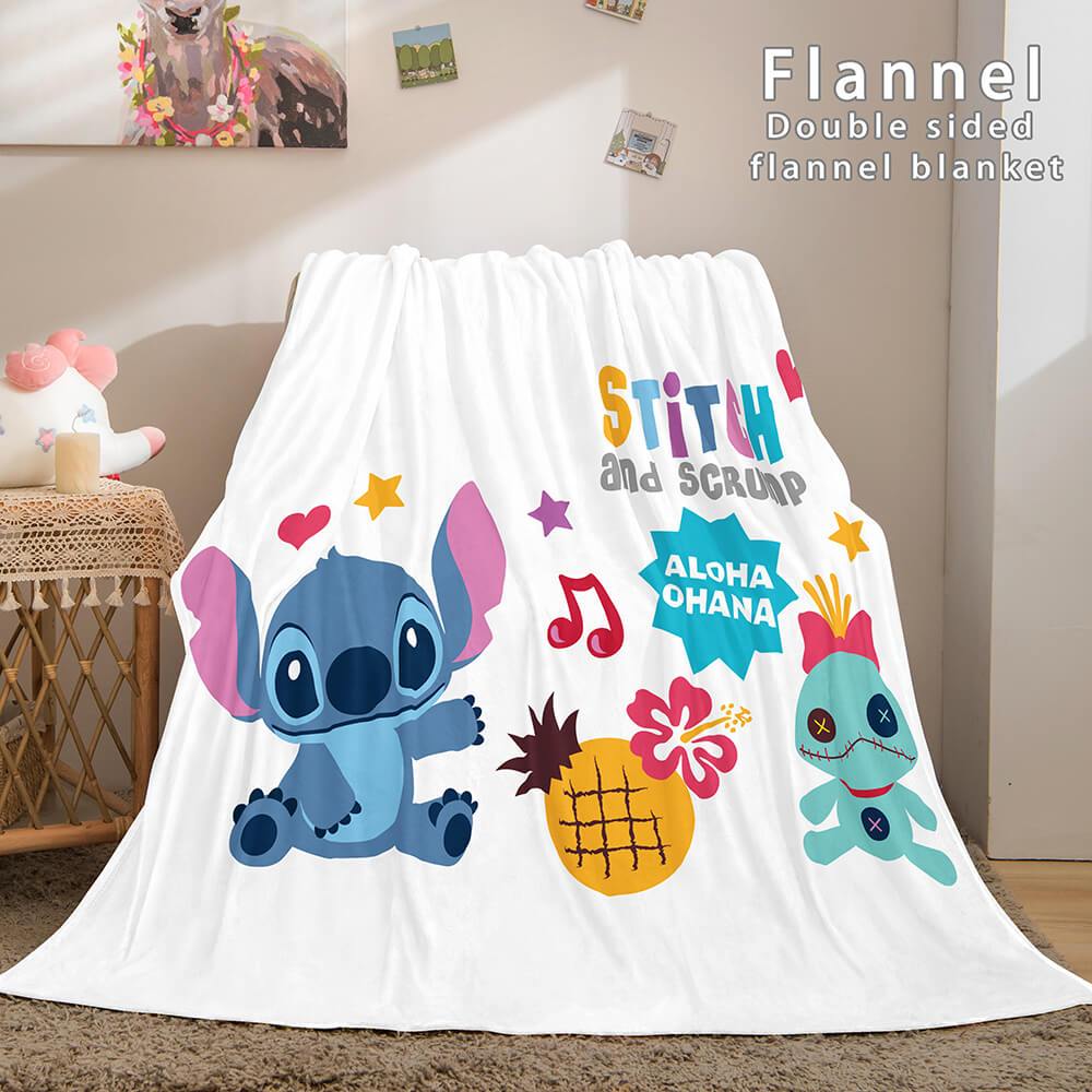 Lilo and Stitch Ohana Flannel Fleece Blanket (Online Order Only)