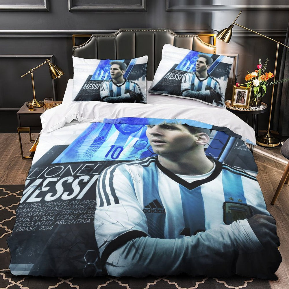 Lionel Messi Pattern Bedding Set Quilt Cover Without Filler (Online Order Only)