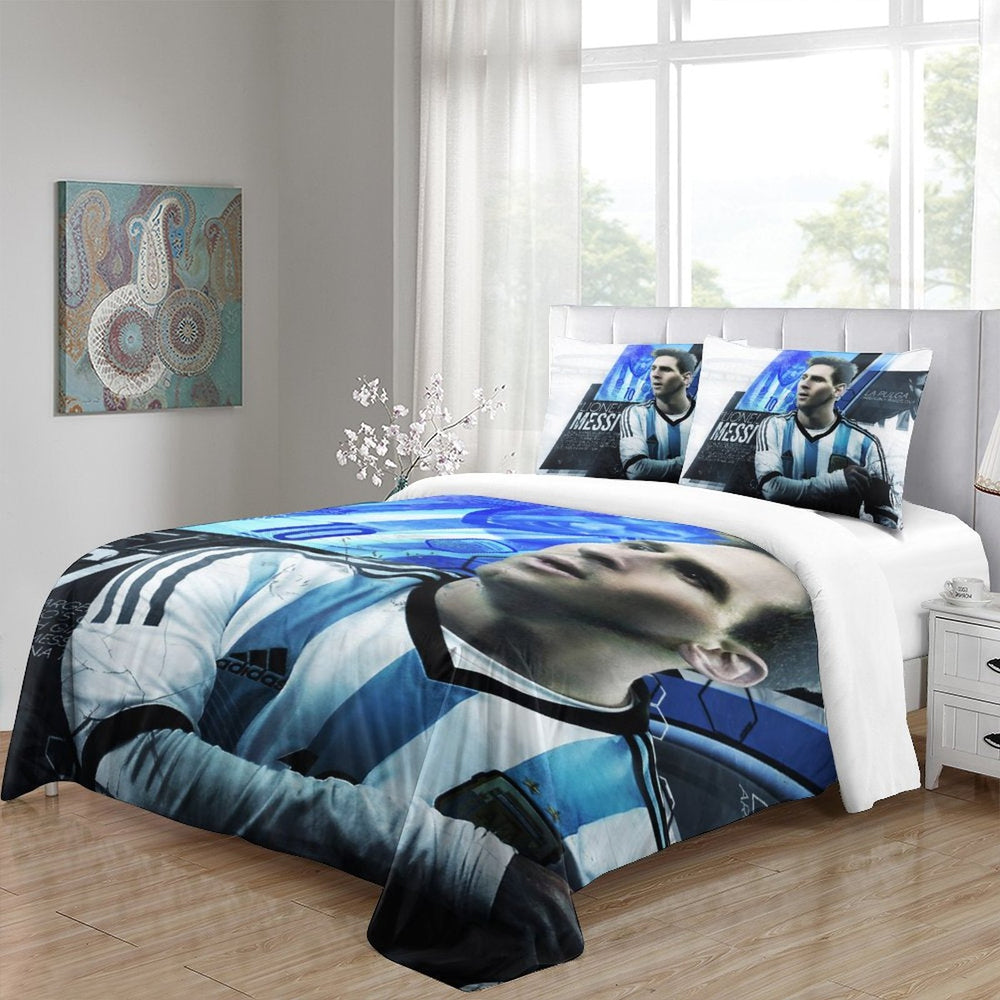 Lionel Messi Pattern Bedding Set Quilt Cover Without Filler (Online Order Only)