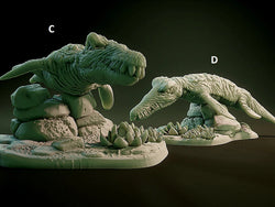 3D Printed Nafarrate Liopleurodon Lovecraftian Bestiary 28 32 mm D&D (Online Only)