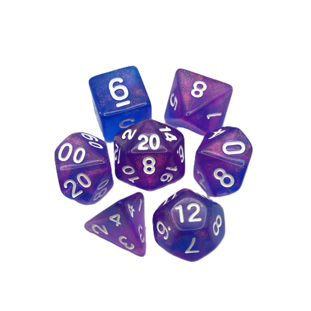 Liquid Karma - 7 Piece DnD Dice Set | Acrylic RPG Gaming Dice (ONLINE ORDER ONLY)
