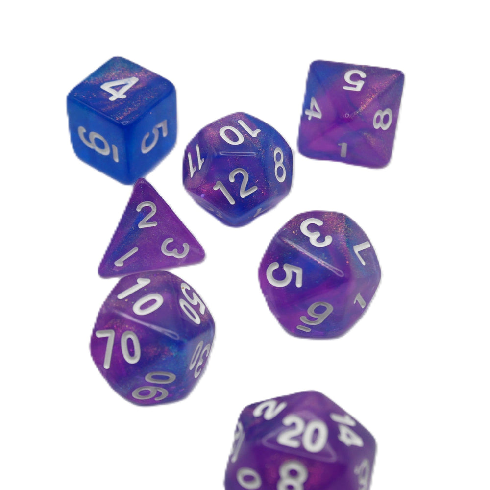 Liquid Karma - 7 Piece DnD Dice Set | Acrylic RPG Gaming Dice (ONLINE ORDER ONLY)