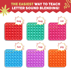 6 Extra CVC Fidget Mats (Word Pop) (Online Order Only)
