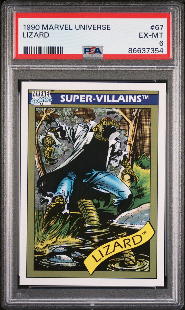 1990 MARVEL UNIVERSE LIZARD  #67 - PSA 6 (Online Order Only)