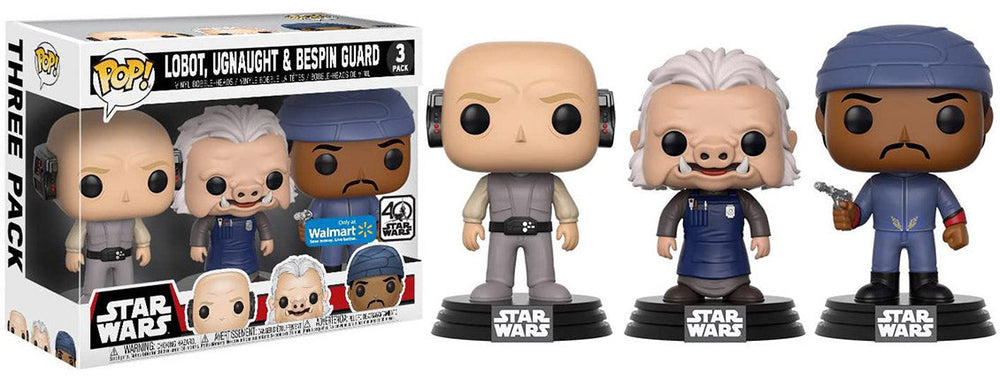 Lobot, Ugnaught & Bespin Guard (Cloud City) 3-pk - Walmart Exclusive (Online Order Only)
