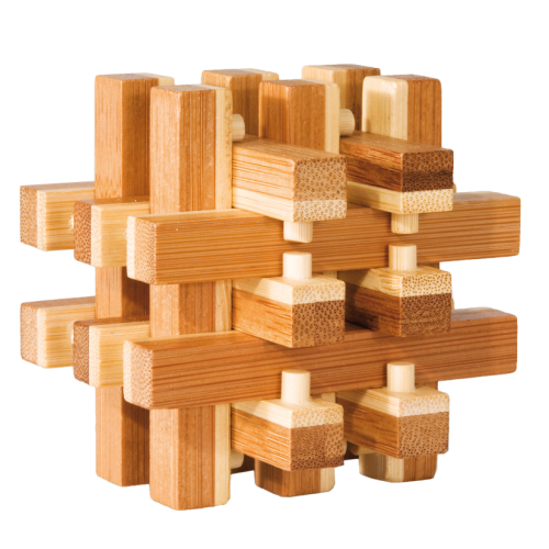 Locked 3D Bamboo Puzzle Fridolin (ONLINE ORDER ONLY)