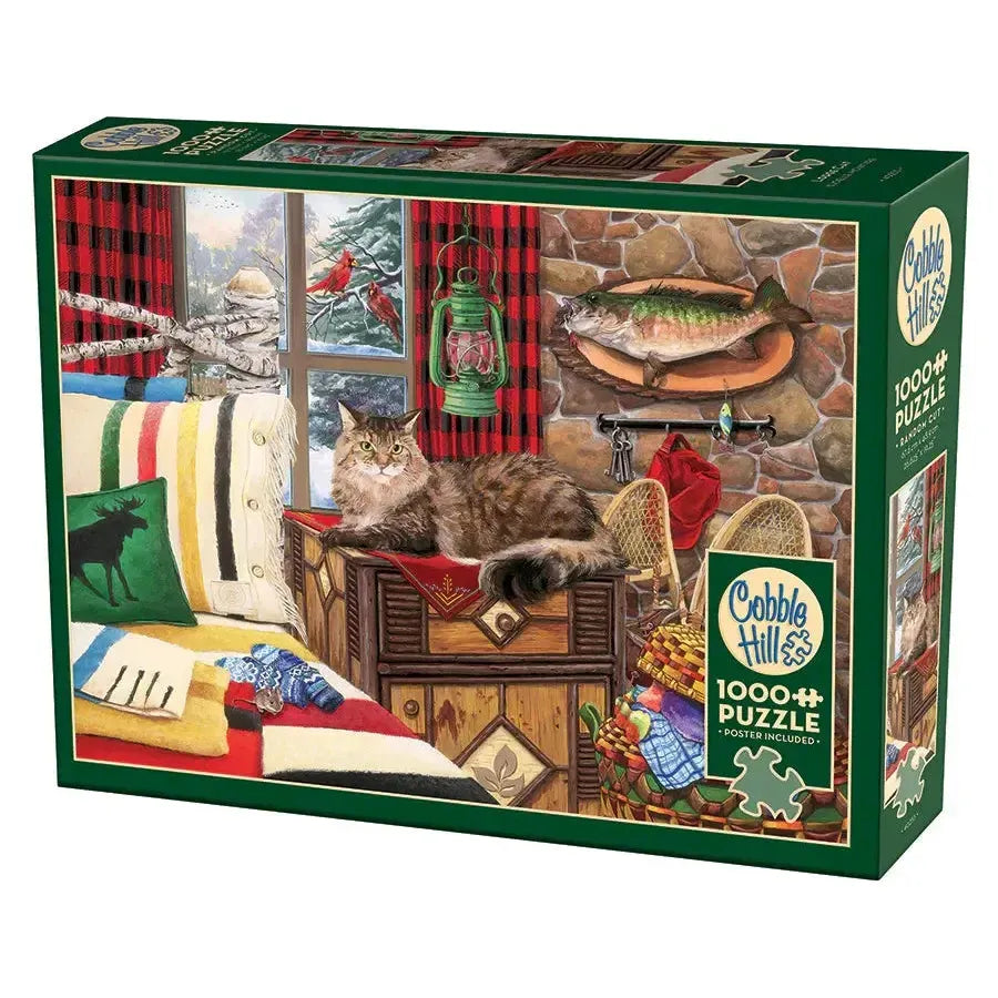 Lodge Cat 1000 Piece Jigsaw Puzzle Cobble Hill (ONLINE ORDER ONLY)