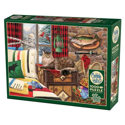 Lodge Cat 1000 Piece Jigsaw Puzzle Cobble Hill (ONLINE ORDER ONLY)