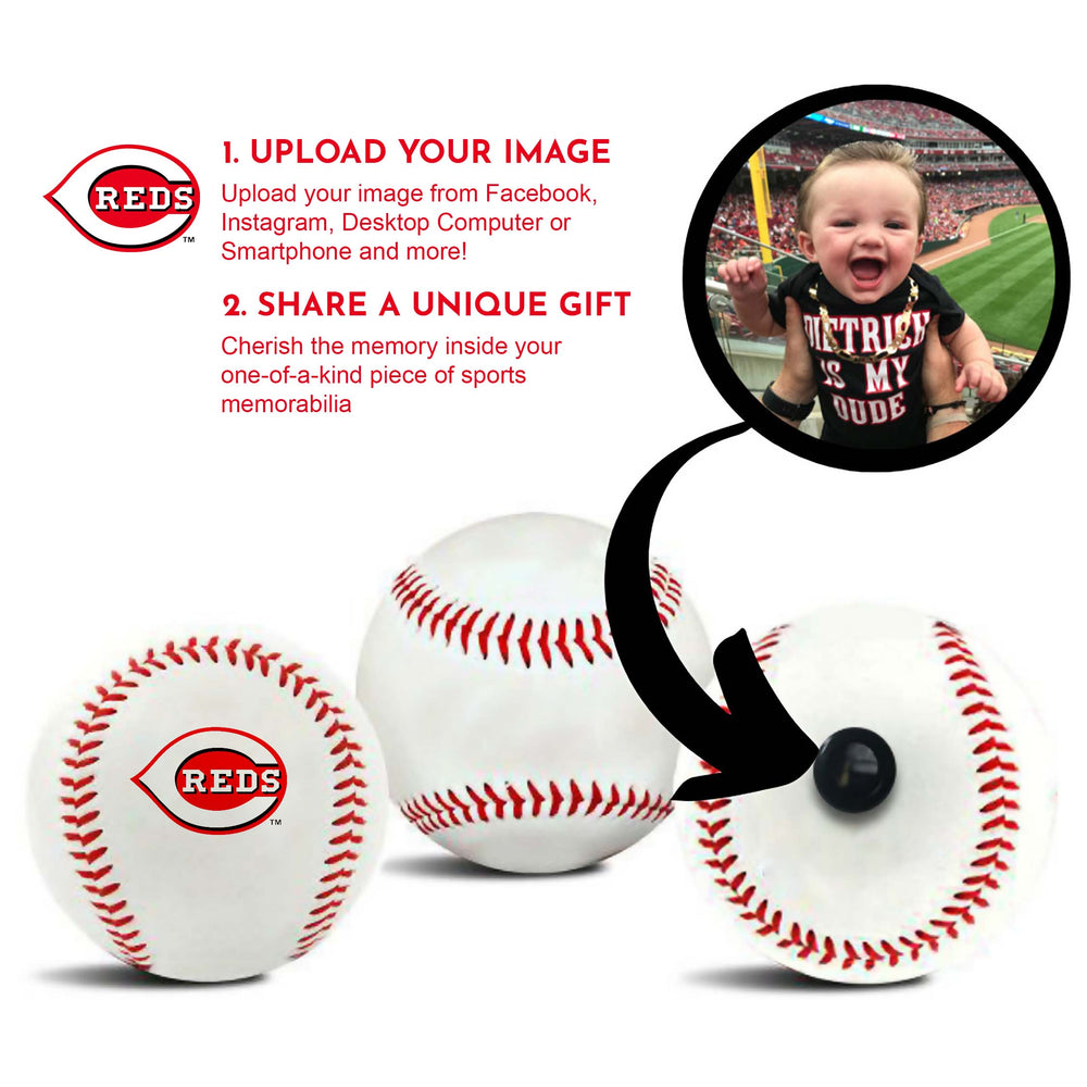 Cincinnati Reds MLB Baseball - Picture Inside (Online Order Only) (ONLINE ORDER ONLY)