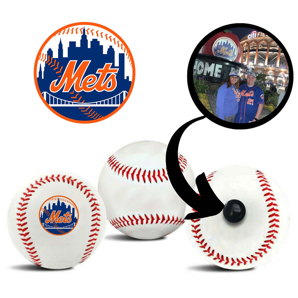 New York Mets MLB Baseball - Picture Inside (Online Order Only) (ONLINE ORDER ONLY)