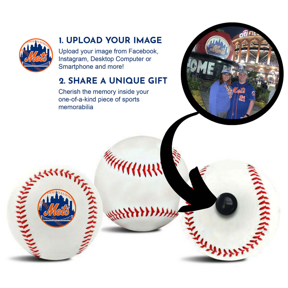New York Mets MLB Baseball - Picture Inside (Online Order Only) (ONLINE ORDER ONLY)