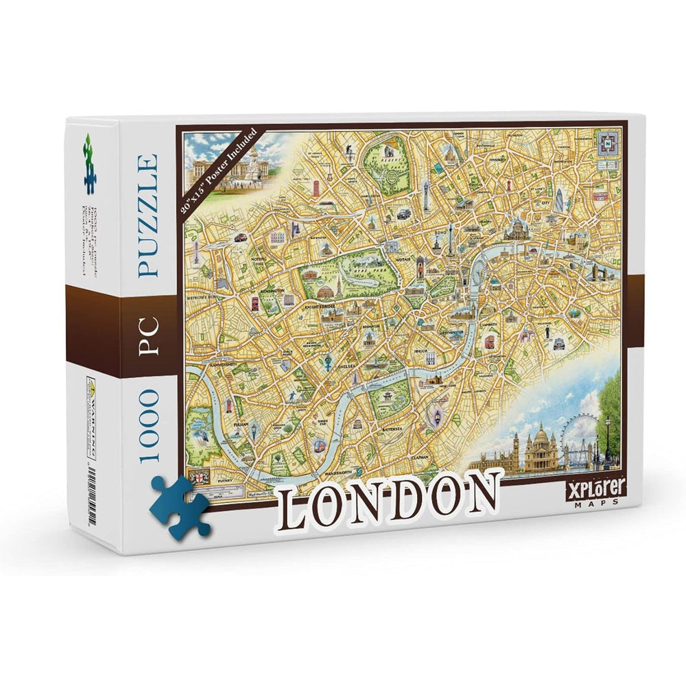 London 1000 Piece Jigsaw Puzzle Xplorer Maps (ONLINE ORDER ONLY)